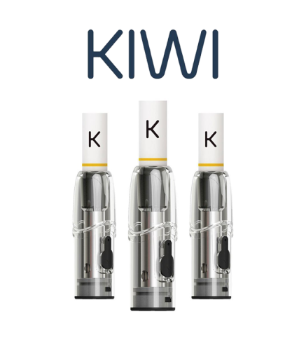 KIWI VAPOR CARTUCCE DI RICAMBIO E DRIP TIP IN COTONE KIWI SOFT CLEAR (3PZ)