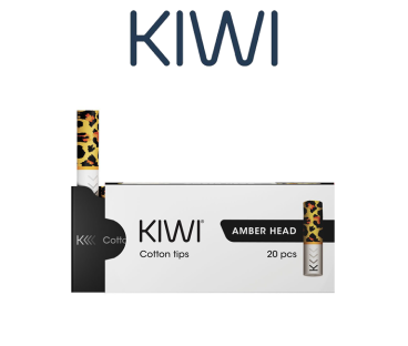 KIWI VAPOR DRIP TIP IN COTONE AMBER HEAD PER KIWI (PZ 20)
