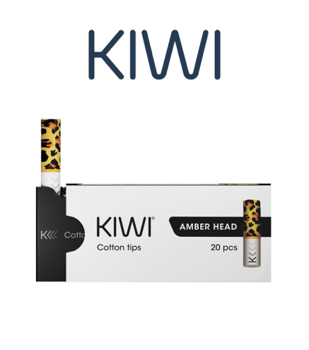 KIWI VAPOR DRIP TIP IN COTONE AMBER HEAD PER KIWI (PZ 20)