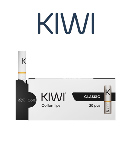 KIWI VAPOR DRIP TIP IN COTONE WHITE PER KIWI (PZ 20)