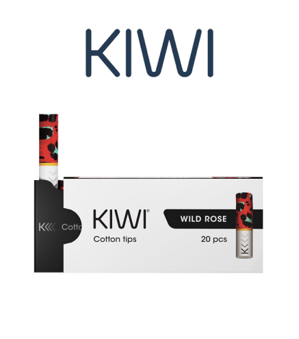 KIWI VAPOR DRIP TIP IN COTONE WILD ROSE PER KIWI (PZ 20)