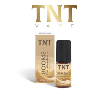 TNT VAPE LIQUIDO PRONTO BOOMS VANILLA CREAM TOBACCO 10 ML