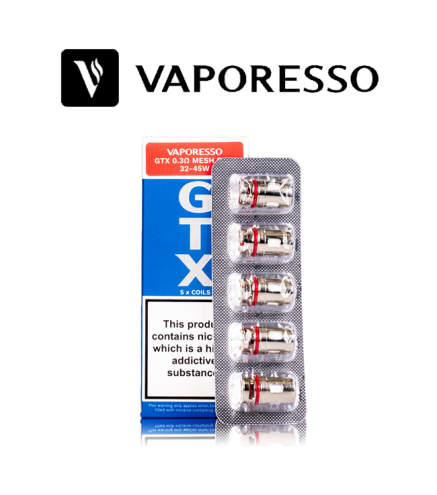 VAPORESSO COIL DI RICAMBIO GTX MESH 0.3 OHM (5PZ)
