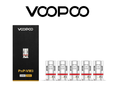 VOOPOO COIL DI RICAMBIO VINCI - VINCI X - VINCI AIR MESH PNP VM3 0.45 OHM (5PZ)