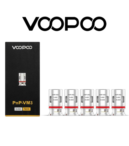 VOOPOO COIL DI RICAMBIO VINCI - VINCI X - VINCI AIR MESH PNP VM3 0.45 OHM (5PZ)