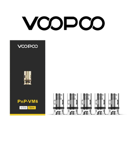 VOOPOO COIL DI RICAMBIO DRAG S E DRAG X PNP VM6 0.15 OHM (5PZ)