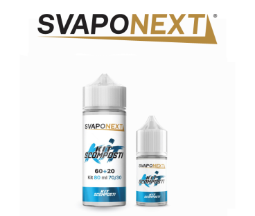 SVAPONEXT BASE KIT AZZURRO 80 ML 70/30