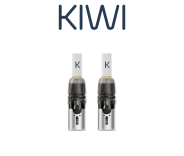 KIWI VAPOR CARTUCCE DI RICAMBIO E DRIP TIP IN COTONE KIWI 2 BLACK (2PZ)