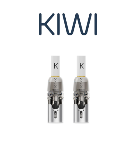 KIWI VAPOR CARTUCCE DI RICAMBIO E DRIP TIP IN COTONE KIWI 2 CLEAR (2PZ)