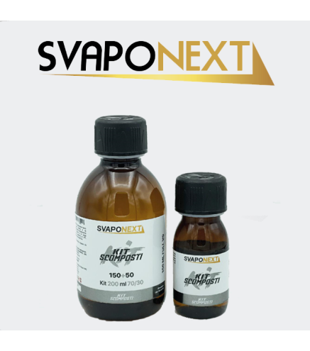 SVAPONEXT BASE KIT ARGENTO 200 ML 70/30