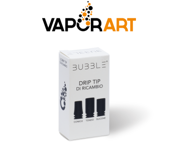 VAPORART DRIP TIP IN POLICARBONATO PER BUBBLE (3PZ)