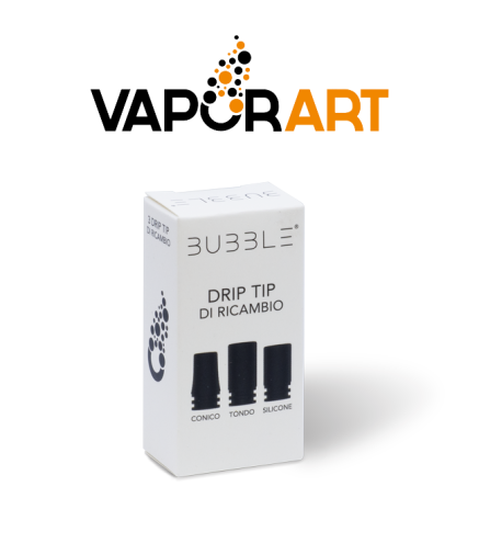 VAPORART DRIP TIP IN POLICARBONATO PER BUBBLE (3PZ)