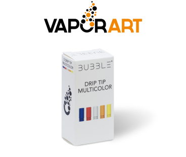 VAPORART DRIP TIP IN POLICARBONATO COLORATI PER BUBBLE (5PZ)