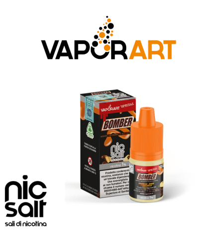 VAPORART LIQUIDO PRONTO NICSALT BOMBER 10 ML