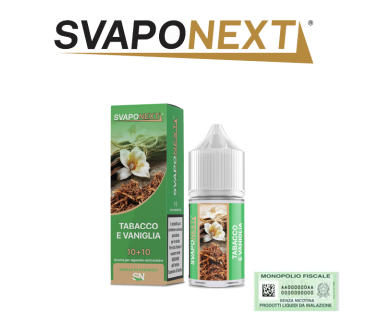 SVAPONEXT STARTER FLAVOUR MINI SHOT 10+10 TABACCO E VANIGLIA 10 ML