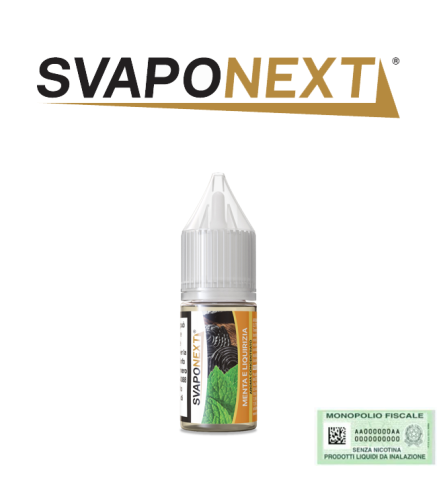 SVAPONEXT STARTER FLAVOUR AROMA CONCENTRATO MENTA E LIQUIRIZIA 10 ML