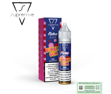 SUPREM-E MINI SHOT 10+10 FLAVOUR BAR BUBBLE GUM 10 ML
