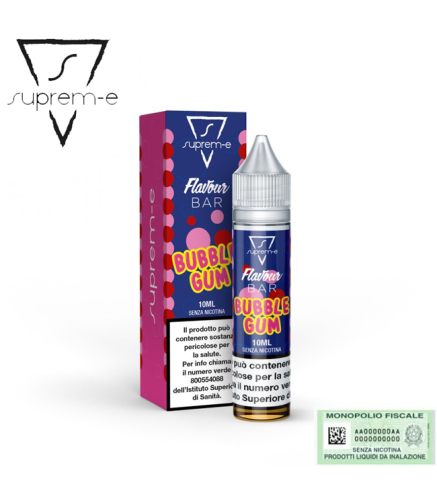 SUPREM-E MINI SHOT 10+10 FLAVOUR BAR BUBBLE GUM 10 ML