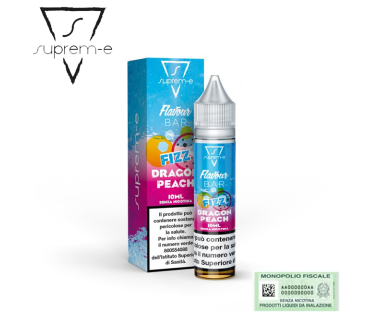 SUPREM-E MINI SHOT 10+10 FLAVOUR BAR FIZZ DRAGON PEACH 10 ML
