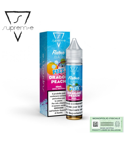 SUPREM-E MINI SHOT 10+10 FLAVOUR BAR FIZZ DRAGON PEACH 10 ML