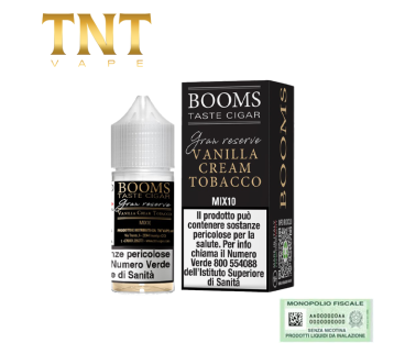 TNT VAPE MIX&VAPE 10+10 BOOMS VANILLA CREAM TOBACCO GRAN RESERVE 10 ML
