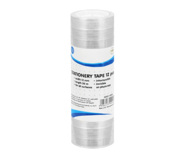 NASTRO ADESIVO TRASPARENTE DA 12 MM (12PZ)