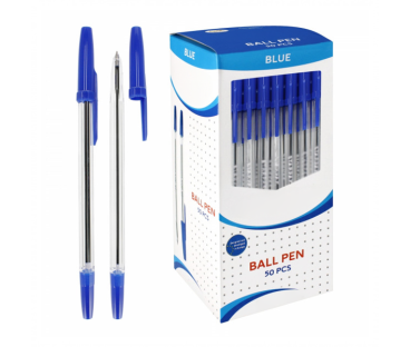 PENNA CRISTAL DI COLORE BLU (50PZ)