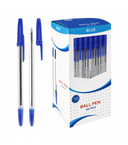 PENNA CRISTAL DI COLORE BLU (50PZ)