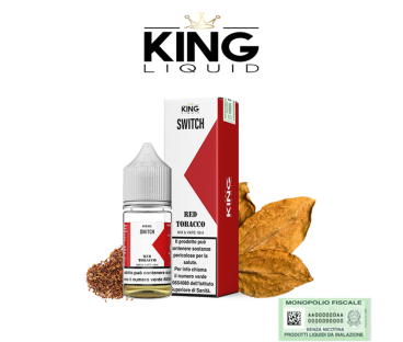 KING LIQUID MIX&VAPE 10+10 SWITCH RED TOBACCO 10 ML