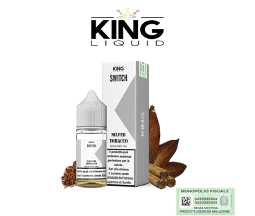 KING LIQUID MIX&VAPE 10+10 SWITCH SILVER TOBACCO 10 ML