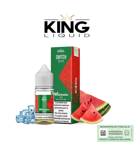 KING LIQUID MIX&VAPE 10+10 SWITCH BAR WATERMELON ICE 10 ML
