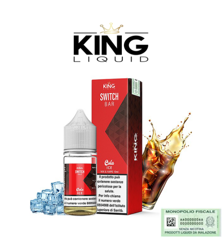 KING LIQUID MIX&VAPE 10+10 SWITCH BAR COLA ICE 10 ML