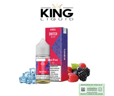 KING LIQUID MIX&VAPE 10+10 SWITCH BAR RED FRUIT ICE 10 ML
