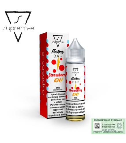 SUPREM-E SHOT FLAVOUR BAR STRAWBERRY EN 20 ML