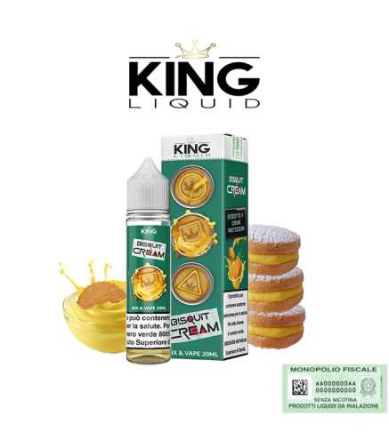 KING LIQUID MIX&VAPE BISQUIT CREAM 20 ML