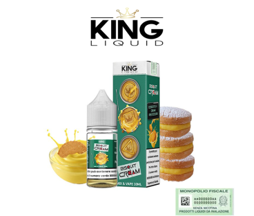 KING LIQUID MIX&VAPE 10+10 BISQUIT CREAM 10 ML