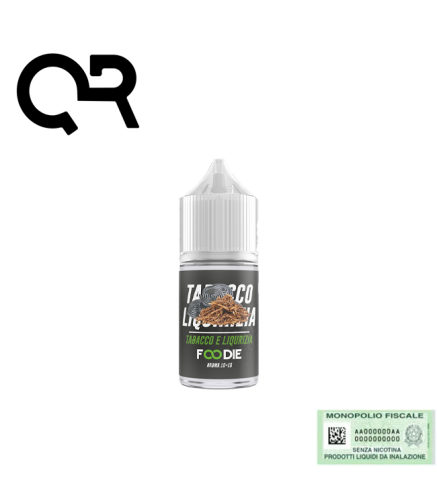 QR FLAVOUR MINI SHOT 10+10 FOODIE TABACCO E LIQUIRIZIA 10 ML