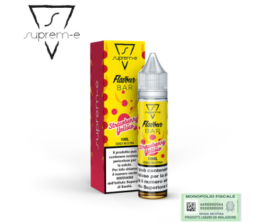 SUPREM-E MINI SHOT 10+10 FLAVOUR BAR STRAWBERRY YELLOW 10 ML