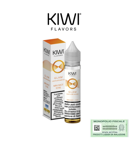 KIWI FLAVORS MINI SHOT 10+10 GLAM 10 ML