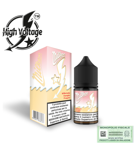 HIGH VOLTAGE MINI SHOT 10+10 MILKEE VANIGLIA E FRAGOLA 10 ML