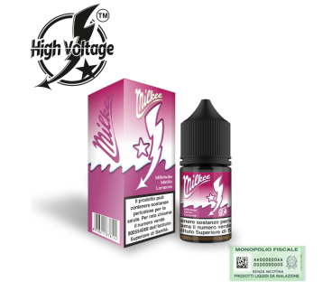 HIGH VOLTAGE MINI SHOT 10+10 MILKEE MIRTILLO E LAMPONE 10 ML