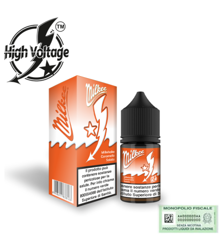HIGH VOLTAGE MINI SHOT 10+10 MILKEE CARAMELLO SALATO 10 ML