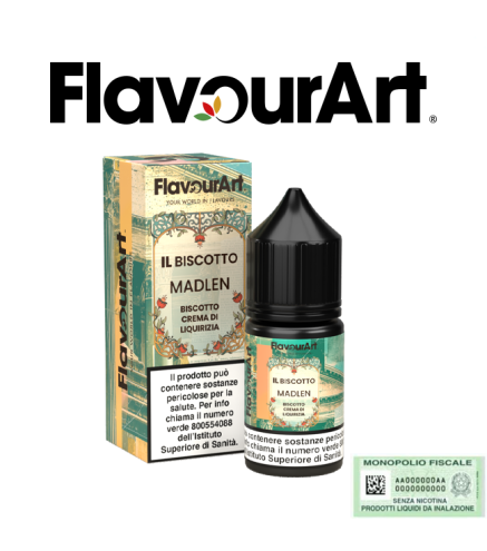 FLAVOURART MINI SHOT 10+10 IL BISCOTTO MADLEN 10 ML