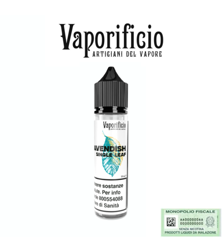 VAPORIFICIO SHOT SINGLE LEAF CAVENDISH 20 ML