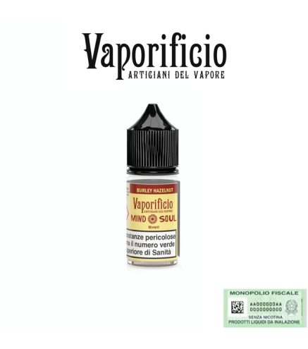 VAPORIFICIO MINI SHOT 10+10 MIND SOUL BURLEY HAZELNUT 10 ML