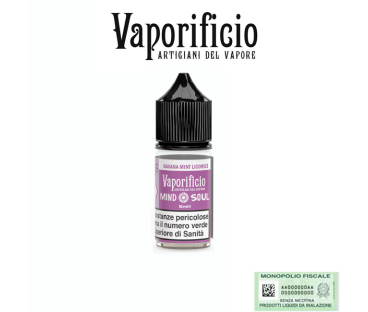 VAPORIFICIO MINI SHOT 10+10 MIND SOUL HAVANA MINT LICORICE 10 ML