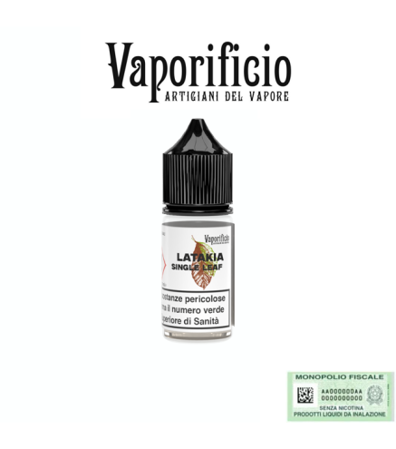 VAPORIFICIO MINI SHOT 10+10 SINGLE LEAF LATAKIA 10 ML