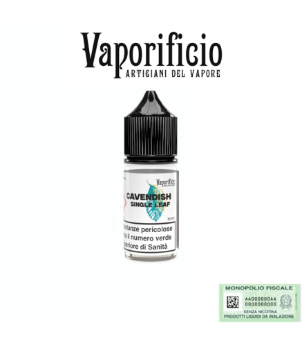 VAPORIFICIO MINI SHOT 10+10 SINGLE LEAF CAVENDISH 10 ML