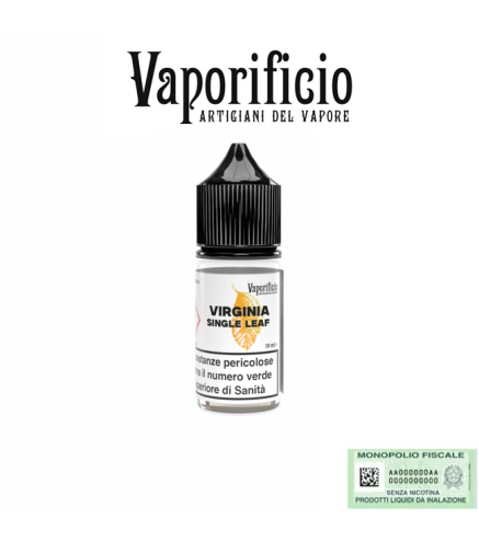 VAPORIFICIO MINI SHOT 10+10 SINGLE LEAF VIRGINIA 10 ML