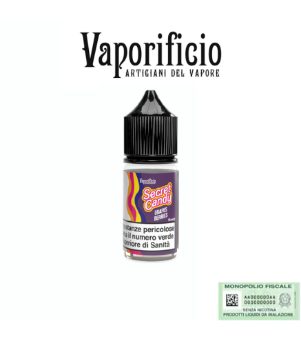 VAPORIFICIO MINI SHOT 10+10 SECRET CANDY GRAPES BERRIES 10 ML